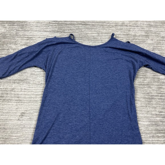 iGenJun Top Womens Medium Blue Half Sleeve Polyester‎ Blend Casual - Picture 8 of 12